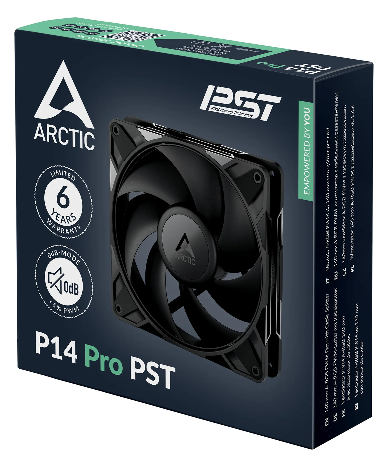 Arctic P14 Pro PST - Gehäuselüfter - 140 mm - Schwarz, Ansicht 4