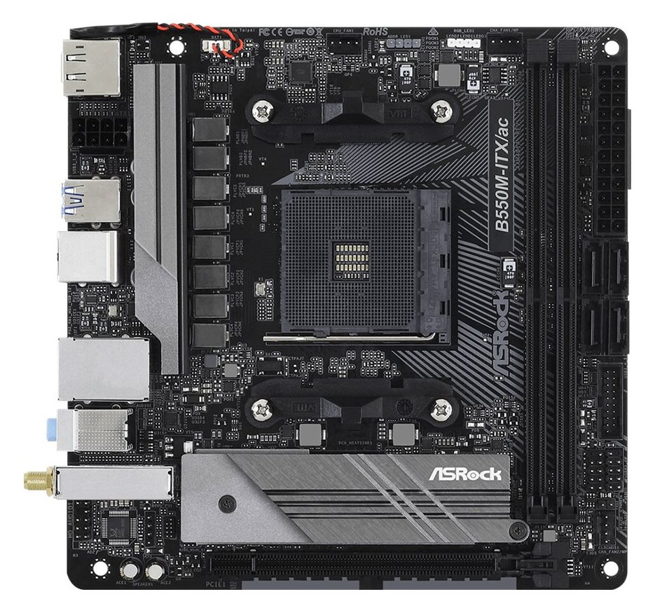 ASRock B550M-ITX/ac - Motherboard - Mini-ITX - Socket AM4 - AMD B550 Chipsatz von LumaTech