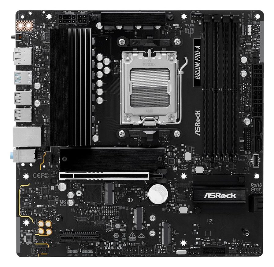 ASRock B850M Pro-A - Motherboard - micro ATX - Socket AM5 - AMD B850 Chipsatz - Onboard-Grafik (CPU erforderlich) von LumaTech