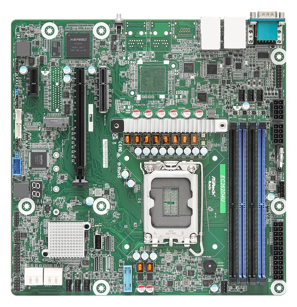 ASRock EC262D4U motherboard Intel C262 LGA 1700 micro ATX - Mainboard - Intel Sockel 1700 (Core i) von LumaTech