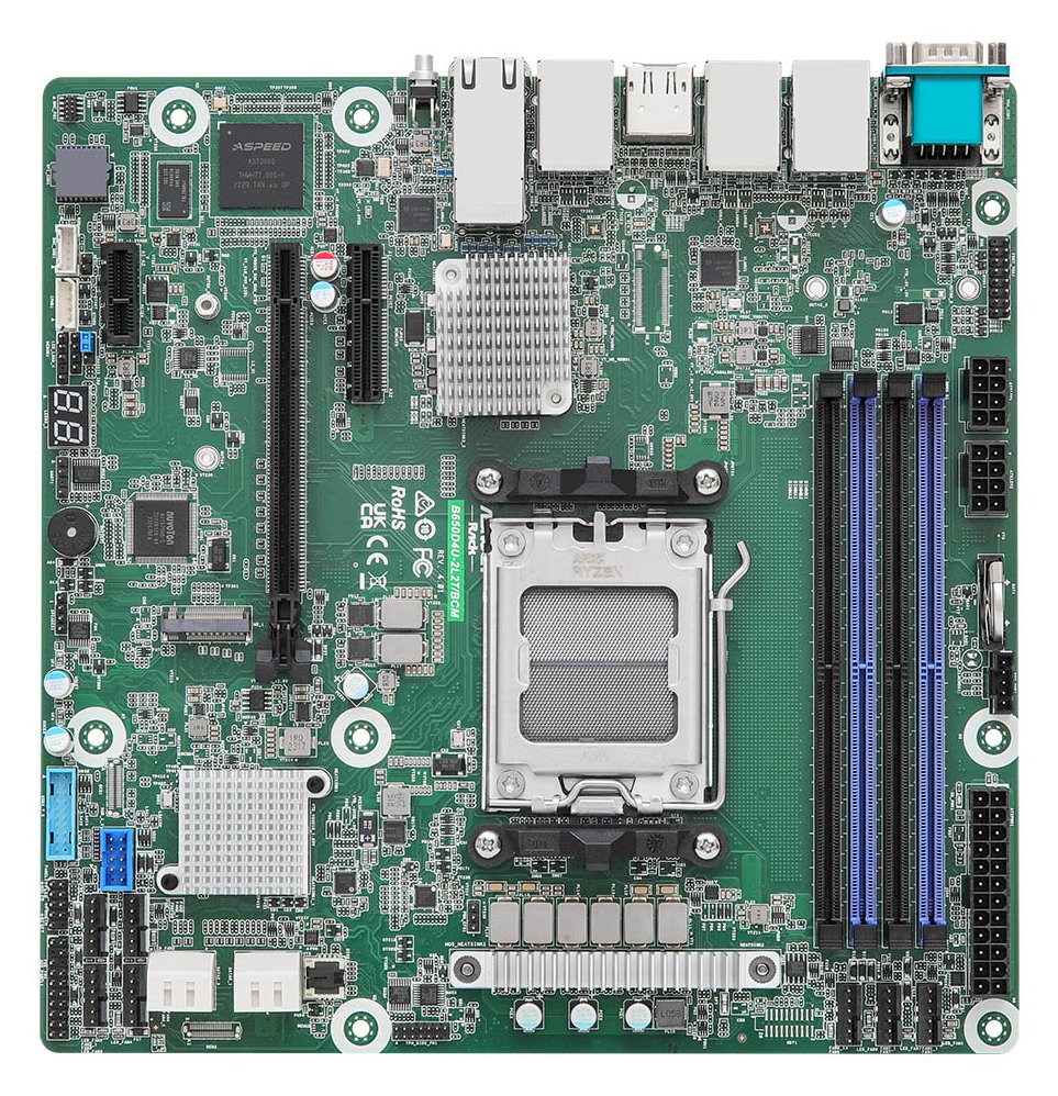 ASRock Rack B650D4U-2L2T/BCM - Motherboard - micro ATX - Socket AM5 - AMD B650E Chipsatz von LumaTech