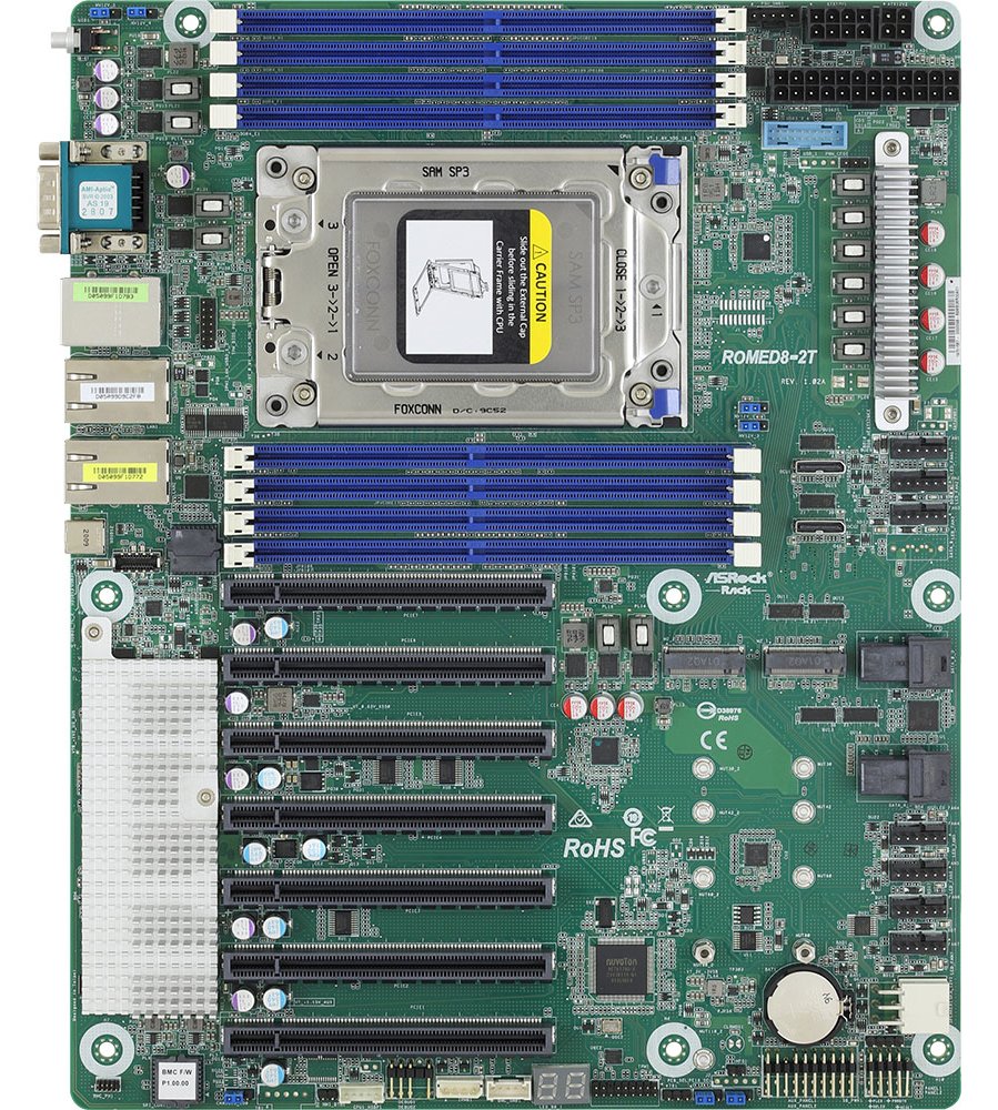 ASRock Rack ROMED8-2T - Motherboard - ATX - Socket SP3 von LumaTech