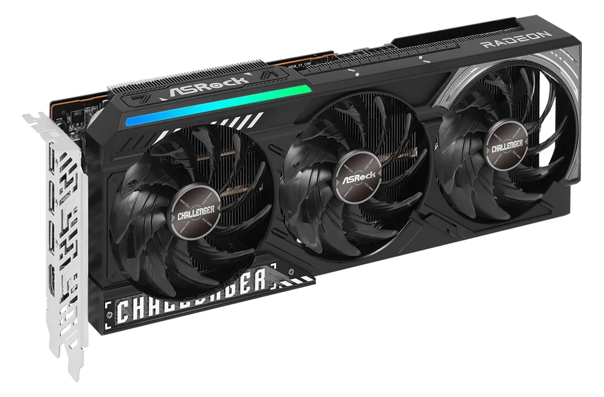 ASRock Radeon RX 9070 Challenger 16GB - Grafikkarten, Ansicht 3