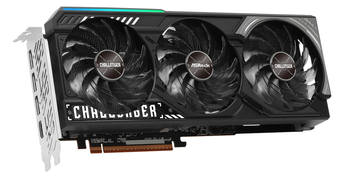ASRock Radeon RX 9070 Challenger 16GB - Grafikkarten, Ansicht 4