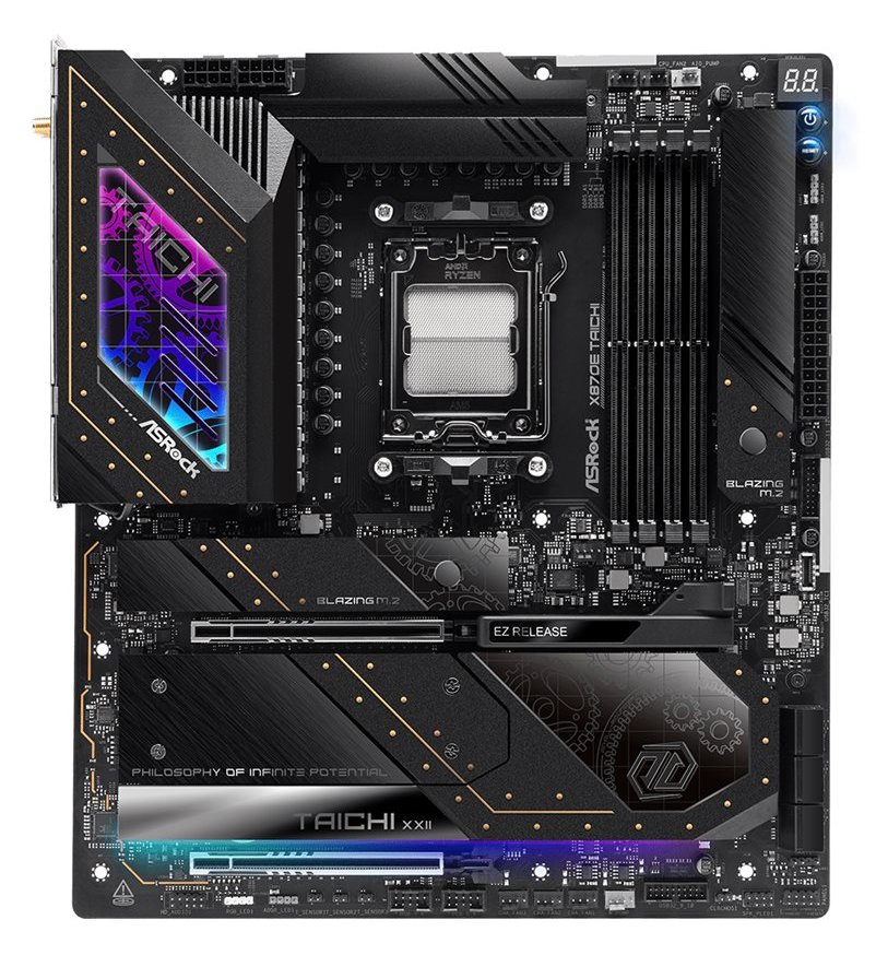 ASRock X870E Taichi - Motherboard - E-ATX - Socket AM5 - AMD X870E Chipsatz - USB4, USB 3.2 Gen 1, USB 3.2 Gen 2 von LumaTech