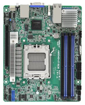ASRock Rack AM5D4ID-2T/BCM - Motherboard - Deep Mini-IT - Socket AM5 - AMD X300 Chipsatz von LumaTech