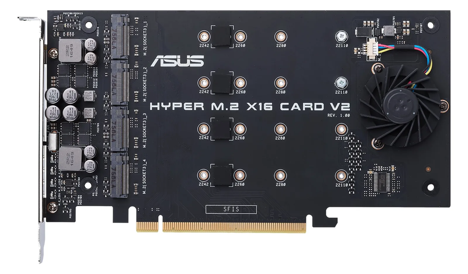 ASUS HYPER M.2 X16 CARD V2 - Schnittstellenadapter, Ansicht 3