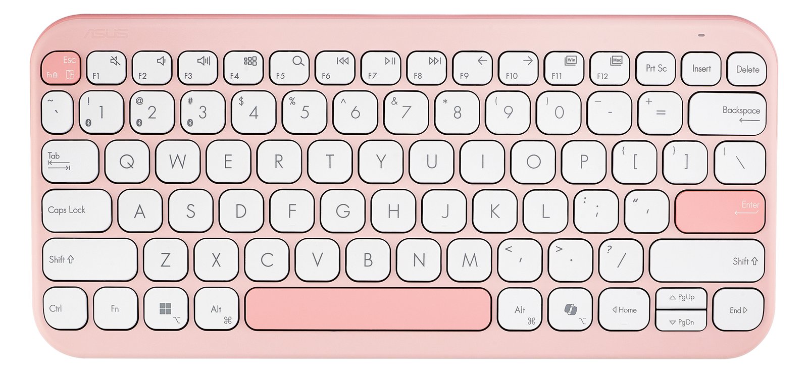 ASUS KW100 Tastatur pink - TL: Deutsch, QWERTZ