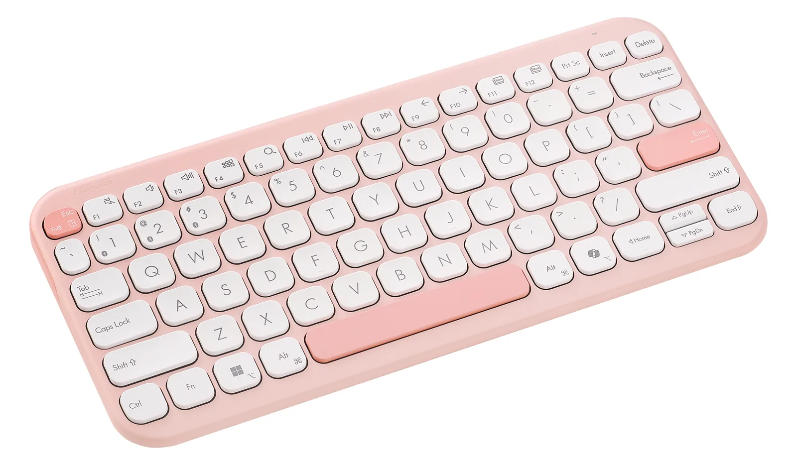 ASUS KW100 Tastatur pink - TL: Deutsch, QWERTZ, Ansicht 4