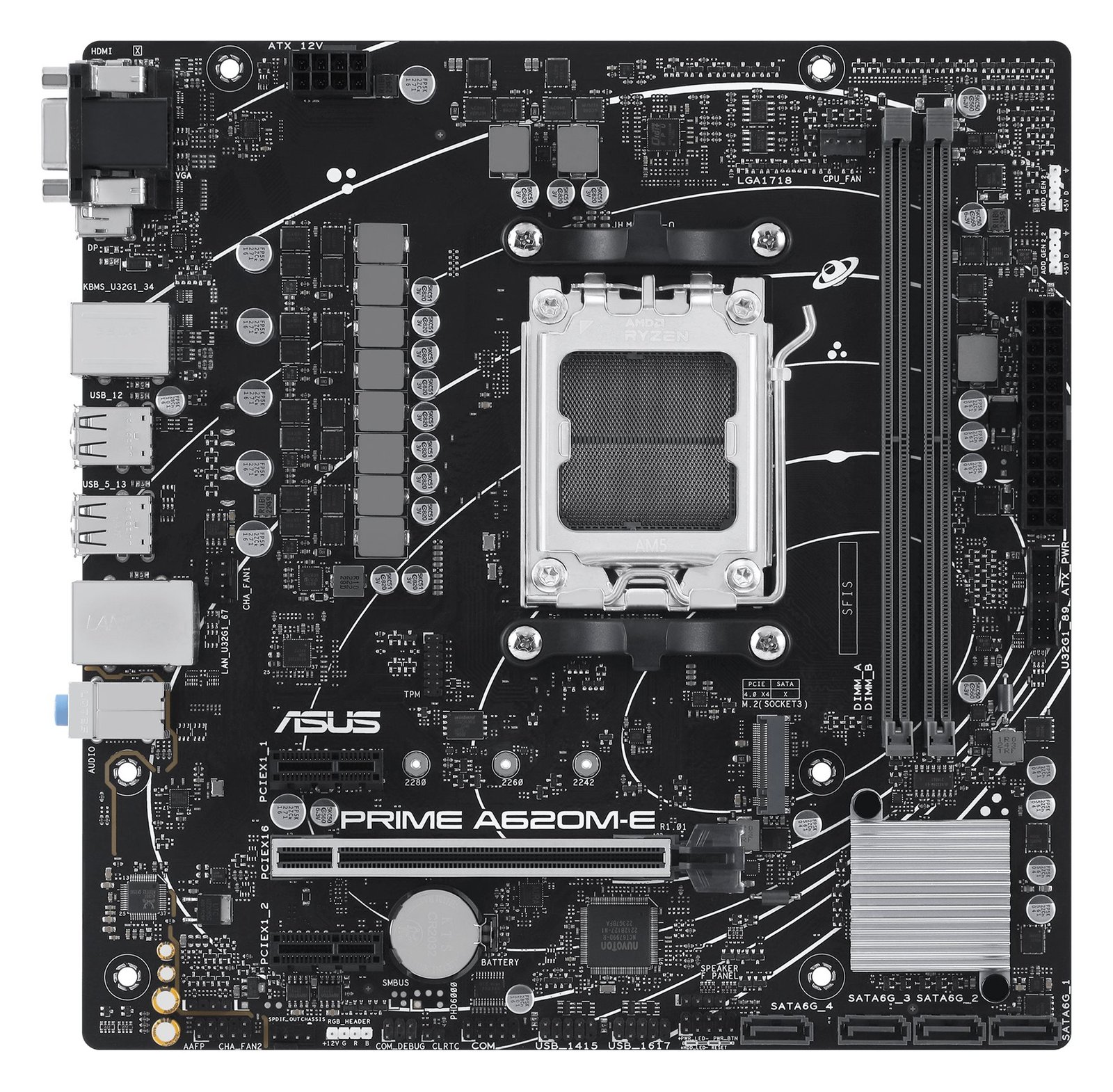 ASUS MB ASUS PRIME A620M-E-CSM (AMD,AM5,DDR5,mATX) - AMD Sockel AM5 (Ryzen Zen4) von LumaTech