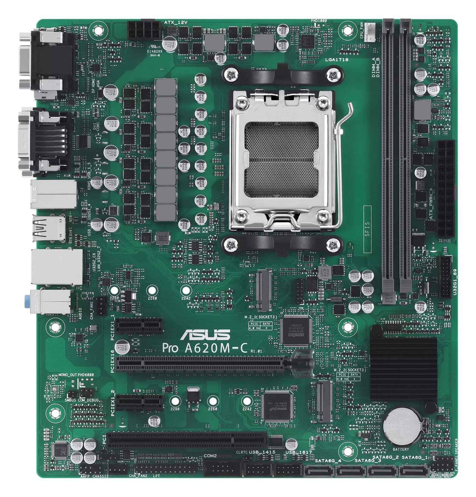ASUS MB ASUS PRO A620M-C-CSM (AMD,AM5,DDR5,mATX) - AMD Sockel AM5 (Ryzen Zen4) von LumaTech