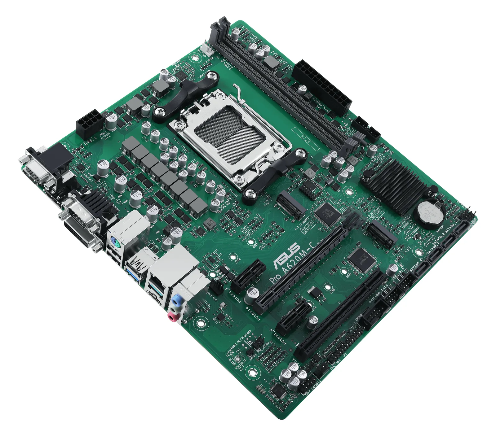 ASUS MB ASUS PRO A620M-C-CSM (AMD,AM5,DDR5,mATX) - AMD Sockel AM5 (Ryzen Zen4), Ansicht 3