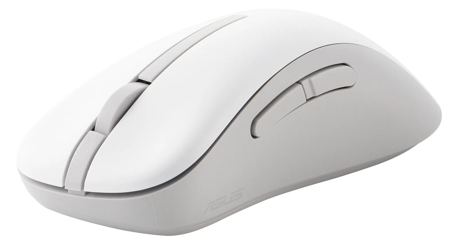 ASUS MD102 - Maus - ergonomisch - optisch - 5 Tasten - kabellos - Bluetooth, 2.4 GHz - kabelloser Empfänger (USB) - Weiß, Ansicht 4