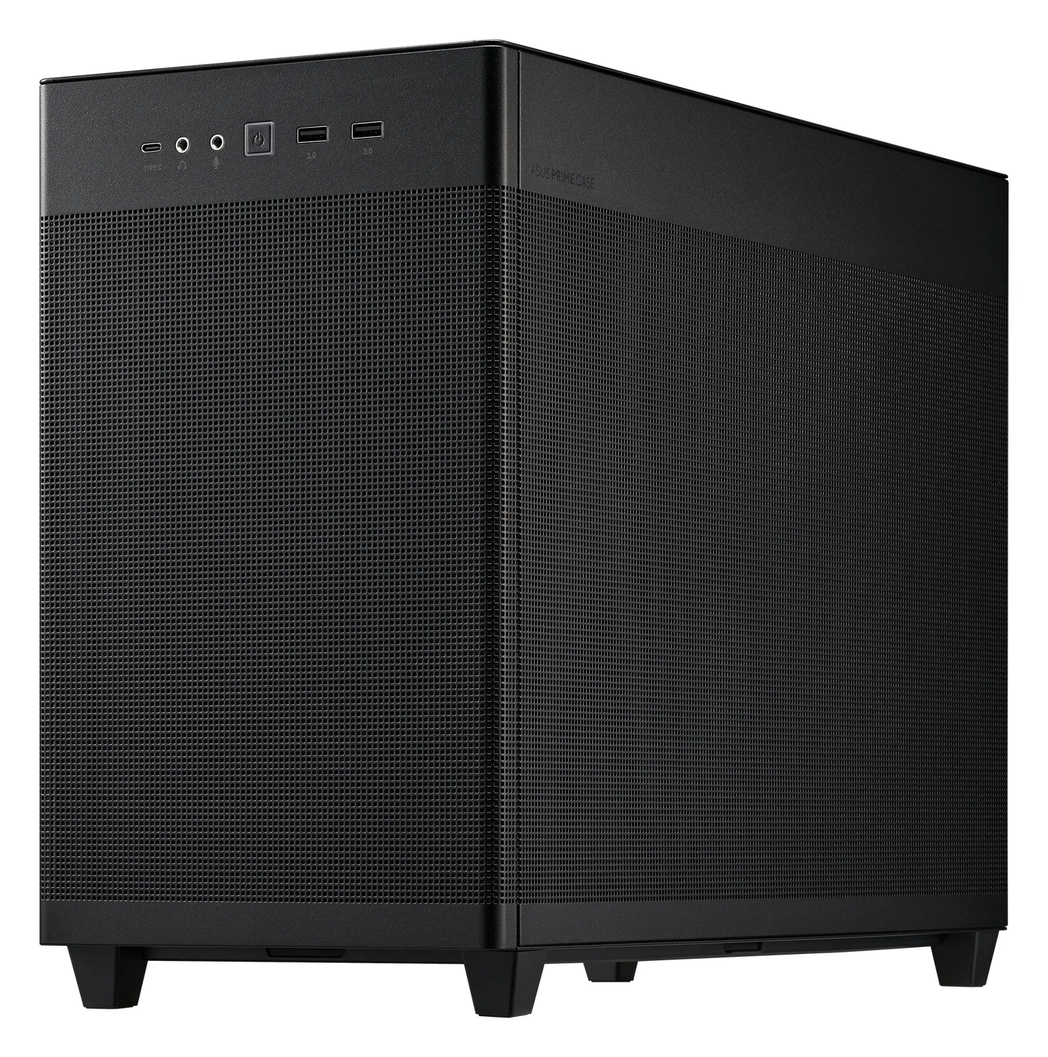 ASUS Prime AP201 - Kleiner Tower - micro ATX - Schwarz, Ansicht 2