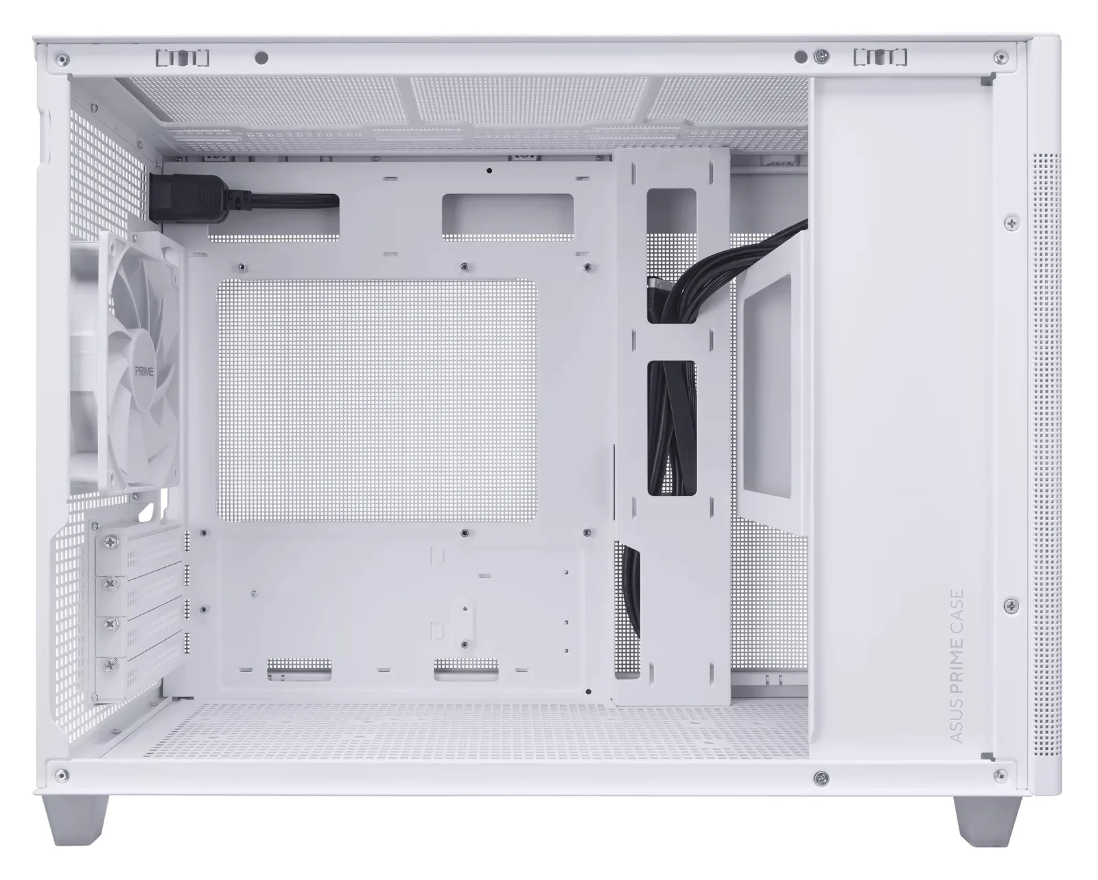 ASUS Prime AP201 - Kleiner Tower - micro ATX - Weiß, Ansicht 2