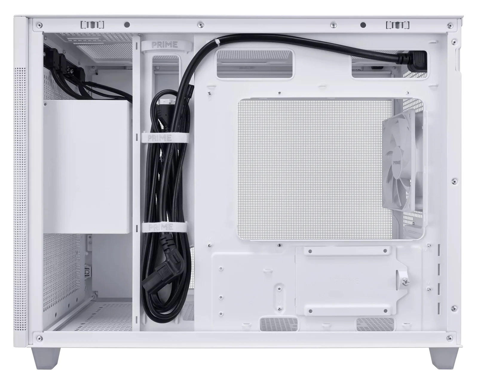 ASUS Prime AP201 - Kleiner Tower - micro ATX - Weiß, Ansicht 3