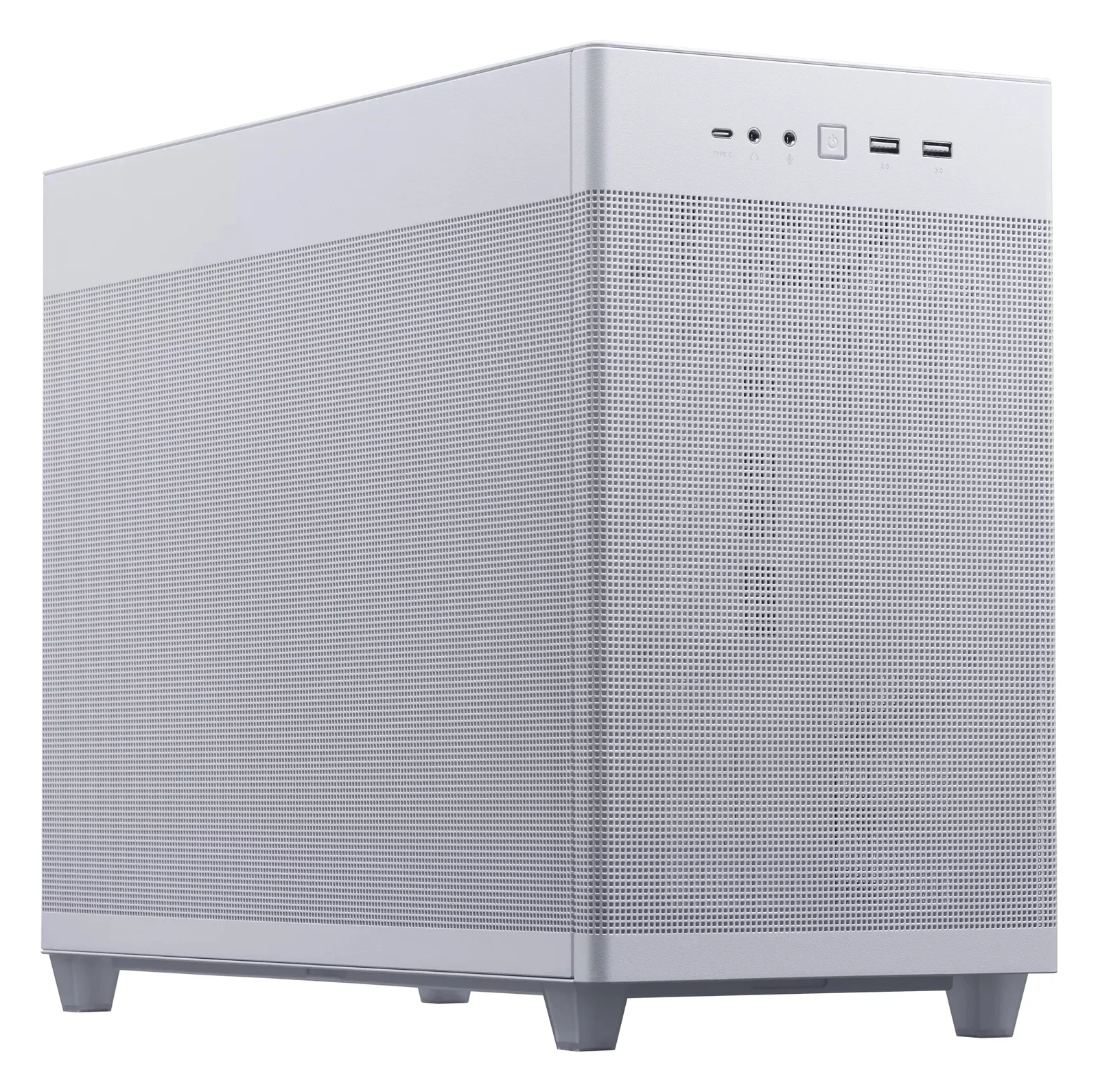 ASUS Prime AP201 - Kleiner Tower - micro ATX - Weiß, Ansicht 4