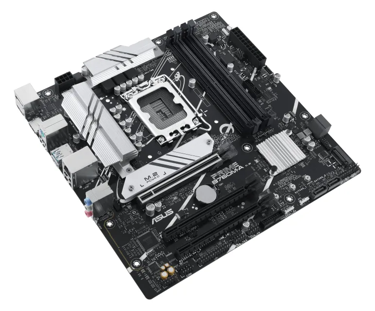 ASUS PRIME B760M-A-CSM - Motherboard - micro ATX - LGA1700-Sockel - B760 Chipsatz - USB 3.2 Gen 1, USB 3.2 Gen 2, Ansicht 5