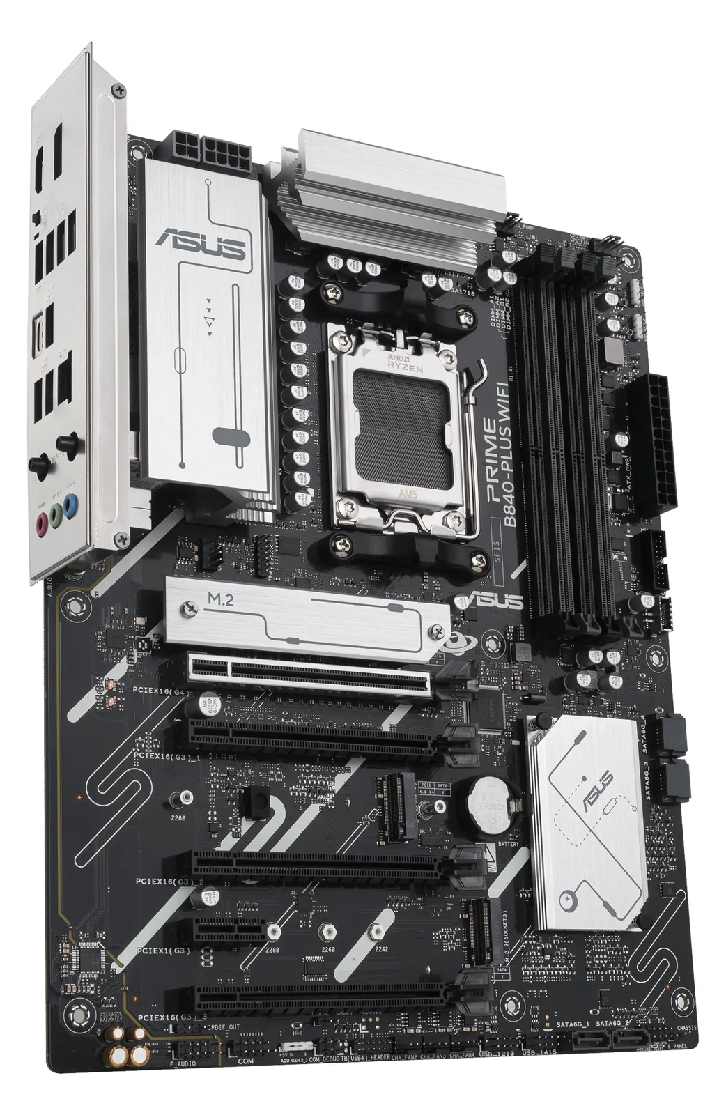 ASUS PRIME B840-PLUS WIFI - Motherboard - ATX - Socket AM5 - AMD B840 Chipsatz - Onboard-Grafik (CPU erforderlich), Ansicht 4