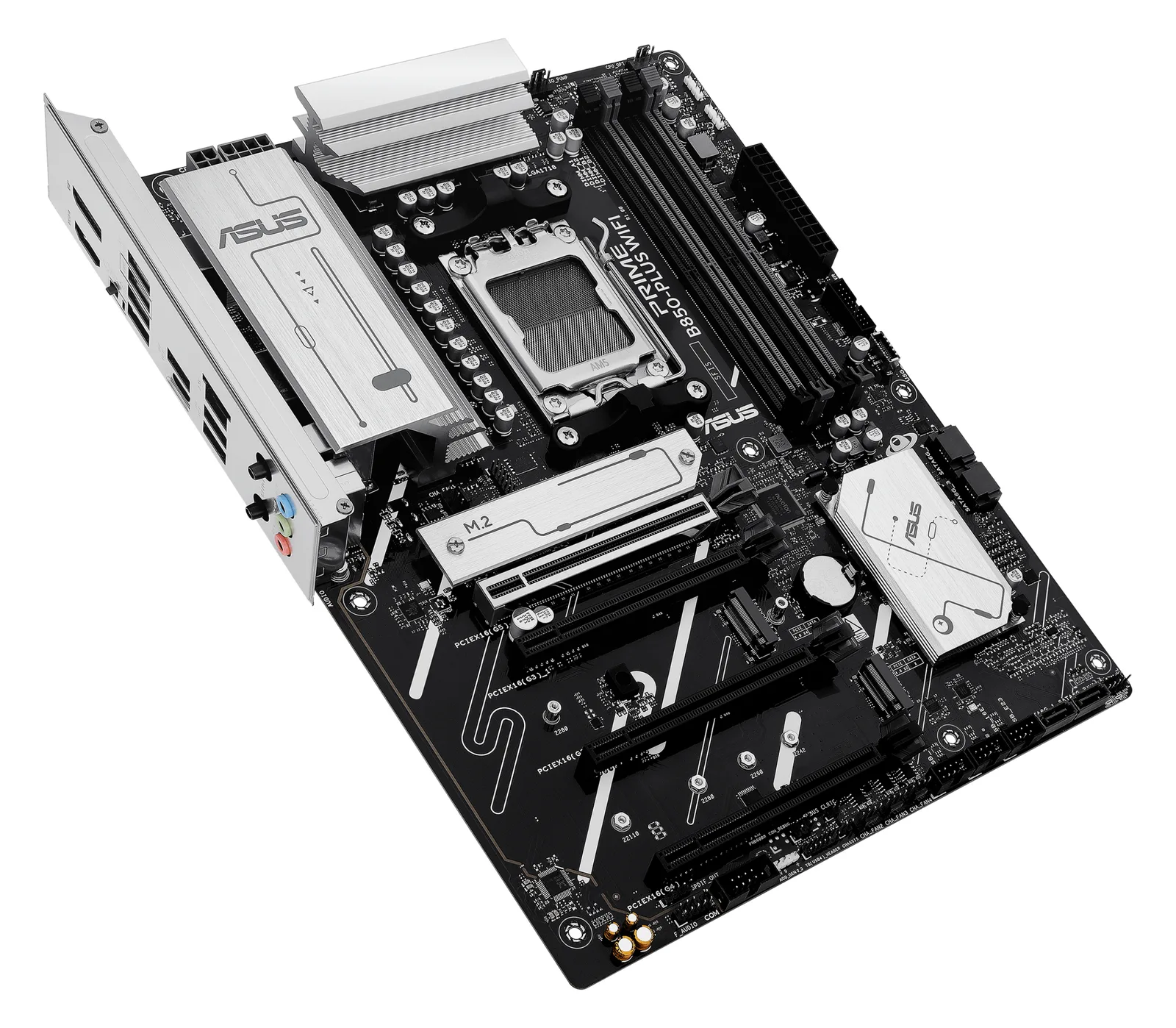 ASUS PRIME B850-PLUS WIFI - Motherboard - ATX - Socket AM5 - AMD B850 Chipsatz - Onboard-Grafik (CPU erforderlich), Ansicht 2