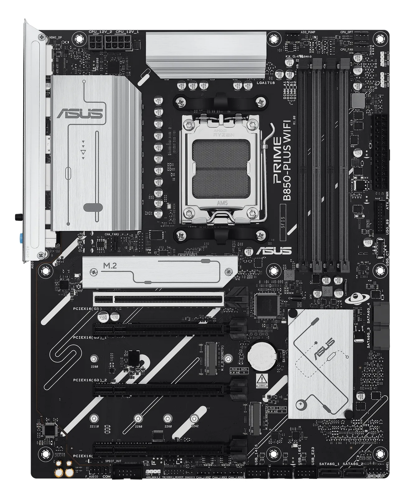 ASUS PRIME B850-PLUS WIFI - Motherboard - ATX - Socket AM5 - AMD B850 Chipsatz - Onboard-Grafik (CPU erforderlich), Ansicht 3