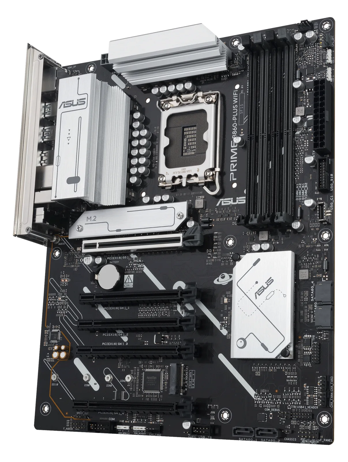 ASUS PRIME B860-PLUS WIFI - Motherboard - ATX - LGA1851-Sockel - B860 Chipsatz - Onboard-Grafik (CPU erforderlich), Ansicht 4