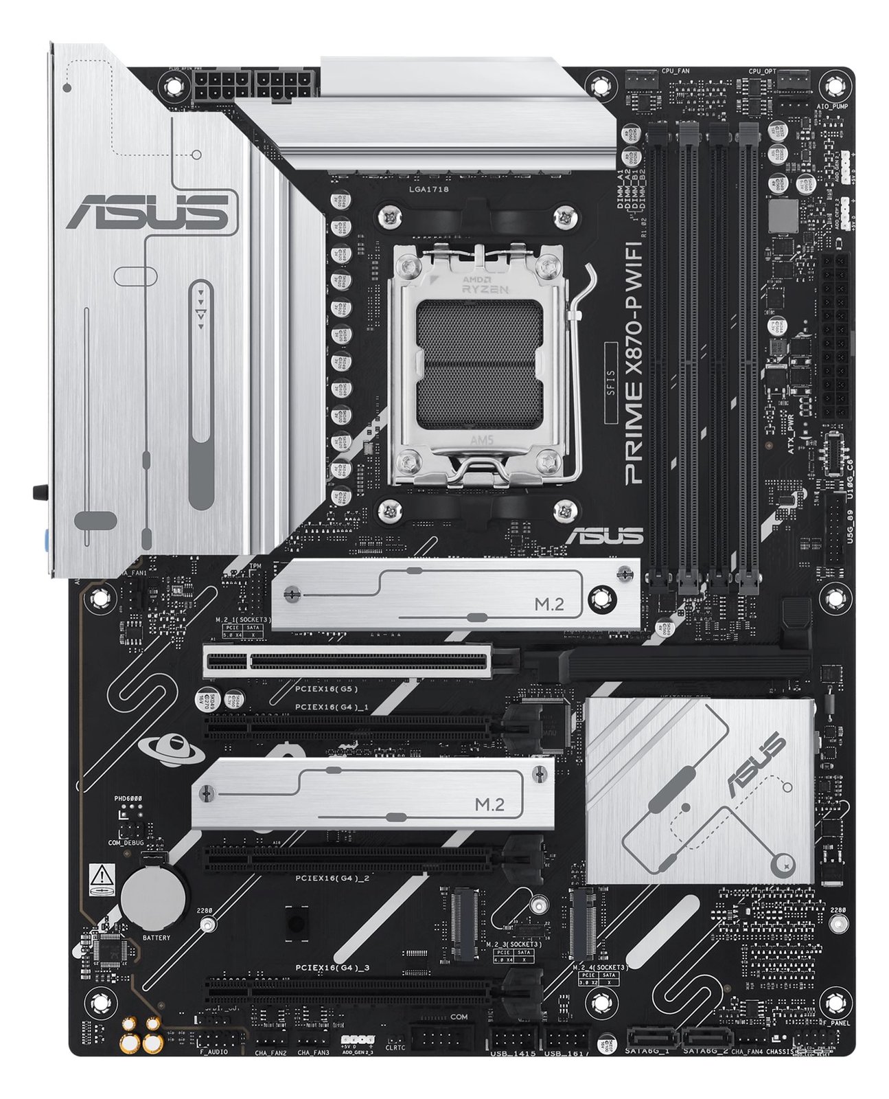 ASUS PRIME X870-P WIFI - Motherboard - ATX - Socket AM5 - AMD X870 Chipsatz - USB4, USB 3.2 Gen 2, USB-C 3.2 Gen2 von LumaTech