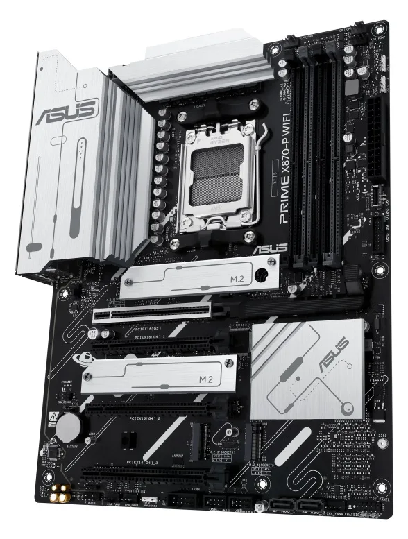 ASUS PRIME X870-P WIFI - Motherboard - ATX - Socket AM5 - AMD X870 Chipsatz - USB4, USB 3.2 Gen 2, USB-C 3.2 Gen2, Ansicht 4