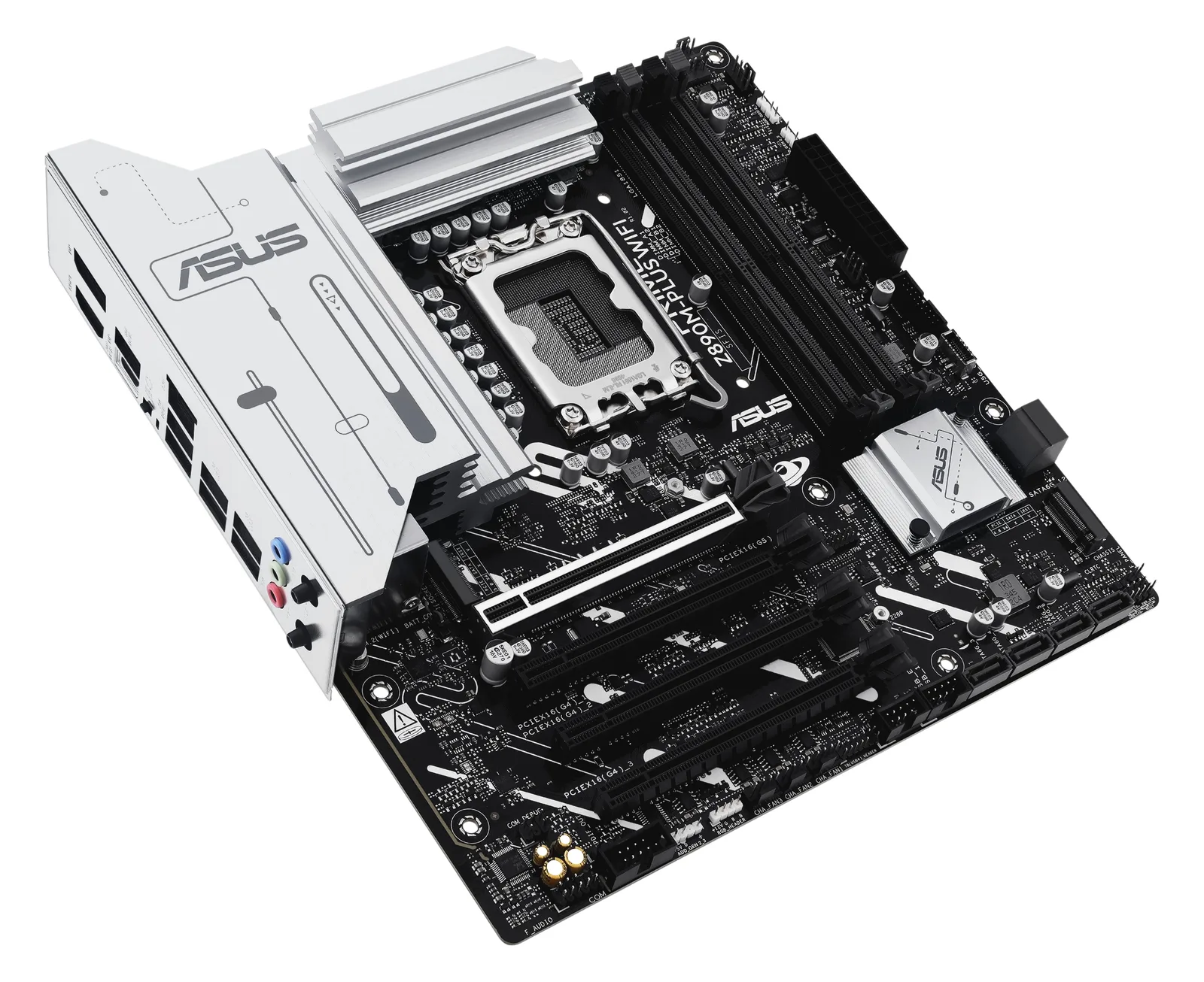 ASUS PRIME Z890M-PLUS WIFI - Motherboard - micro ATX - LGA1851-Sockel - Z890 Chipsatz - USB-C 3.2 Gen 2x2, USB 3.2 Gen 2, Ansicht 2