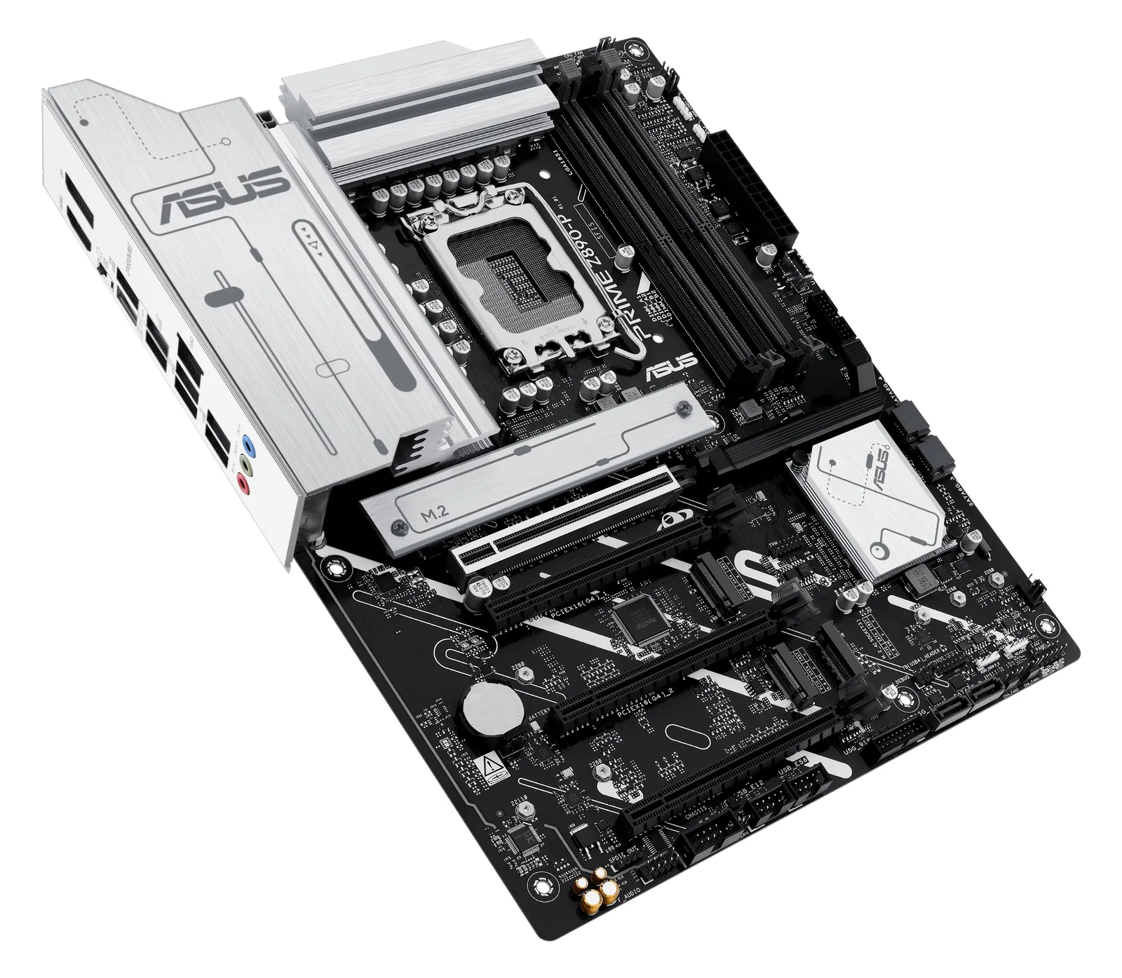 ASUS PRIME Z890-P - Motherboard - micro ATX - LGA1851-Sockel - Z890 Chipsatz - USB-C 3.2 Gen 2x2, USB 3.2 Gen 2, Ansicht 2