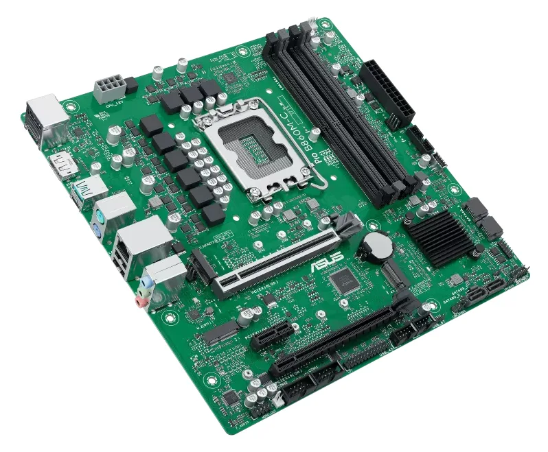 ASUS Pro B860M-C-CSM - Motherboard - micro ATX - LGA1851-Sockel - B860 Chipsatz... - Mainboard - Intel Sockel 1851, Ansicht 4