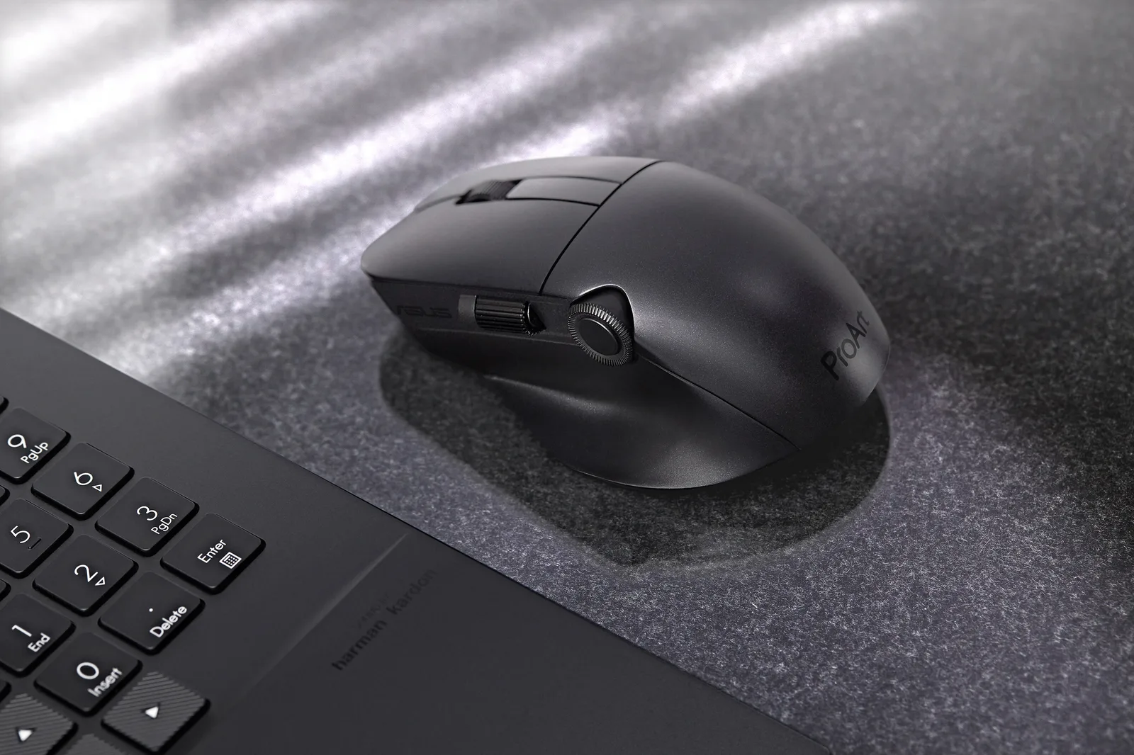 ASUS ProArt MD300 - Maus - optisch - 6 Tasten - kabellos - 2.4 GHz, Bluetooth 5.0 - kabelloser Empfänger (USB), Ansicht 2