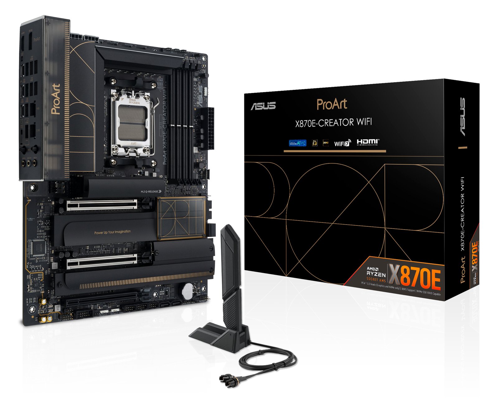 ASUS ProArt X870E-CREATOR WIFI - Motherboard - ATX - Socket AM5 - AMD X870E Chipsatz - USB4, USB-C 3.2 Gen 2x2 von LumaTech