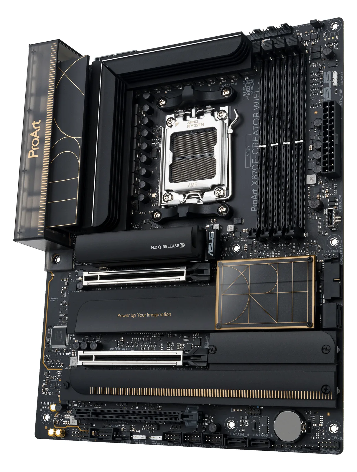 ASUS ProArt X870E-CREATOR WIFI - Motherboard - ATX - Socket AM5 - AMD X870E Chipsatz - USB4, USB-C 3.2 Gen 2x2, Ansicht 4