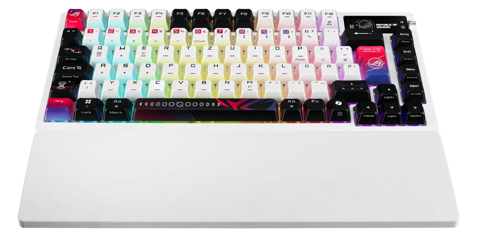 ASUS ROG Azoth X Gaming-Tastatur - Tastatur - TL: Deutsch, QWERTZ, Ansicht 3