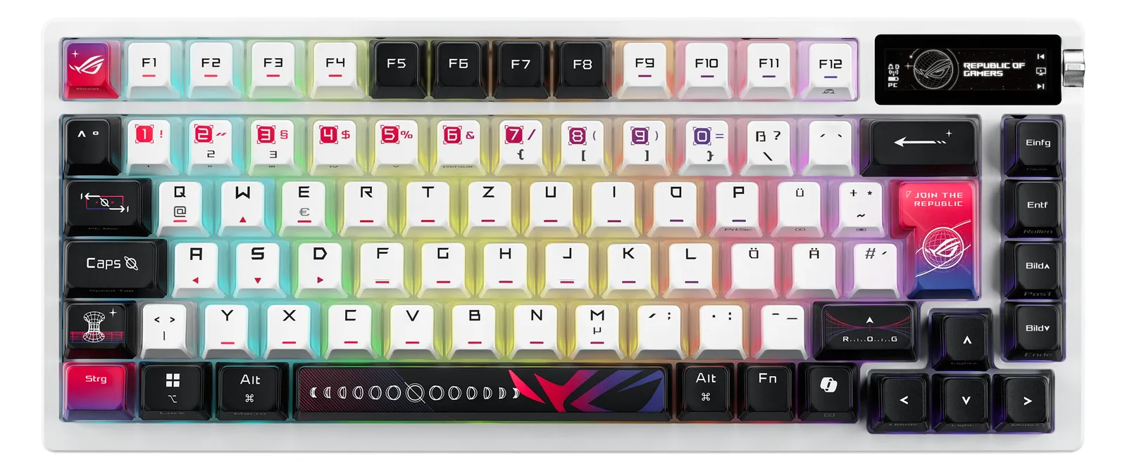 ASUS ROG Azoth X Gaming-Tastatur - Tastatur - TL: Deutsch, QWERTZ, Ansicht 4