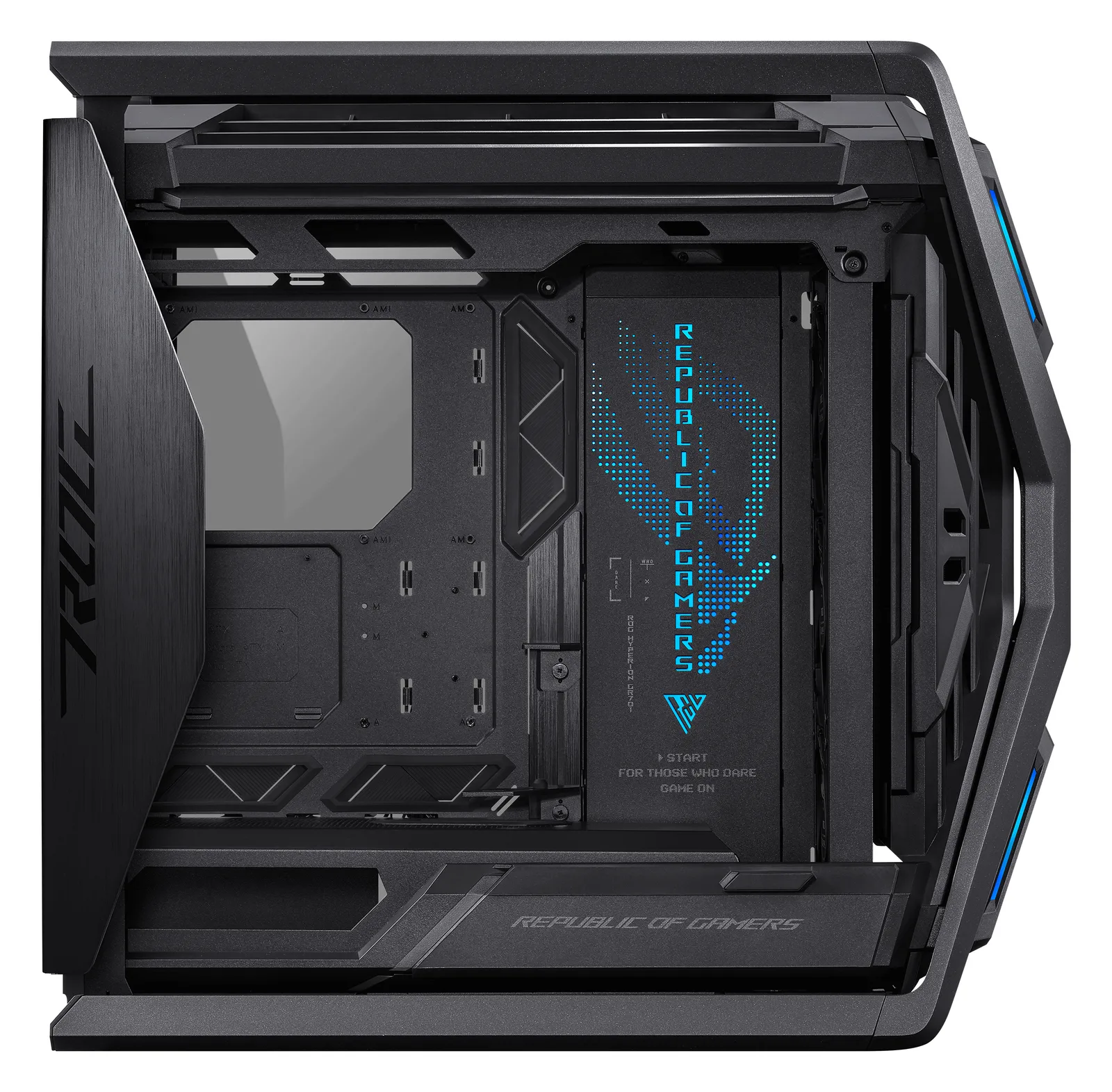 ASUS ROG Hyperion GR701 - Full Tower Gaming-Case - E-ATX - Seitenteil mit Fenster (gehärtetes Glas) - schwarz, Ansicht 2
