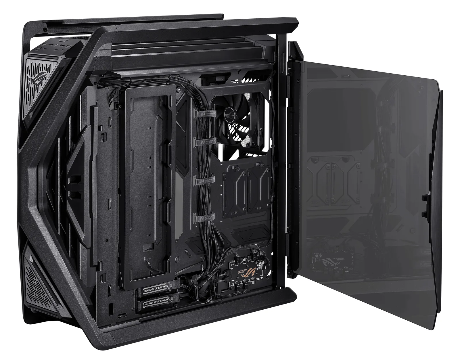 ASUS ROG Hyperion GR701 - Full Tower Gaming-Case - E-ATX - Seitenteil mit Fenster (gehärtetes Glas) - schwarz, Ansicht 3