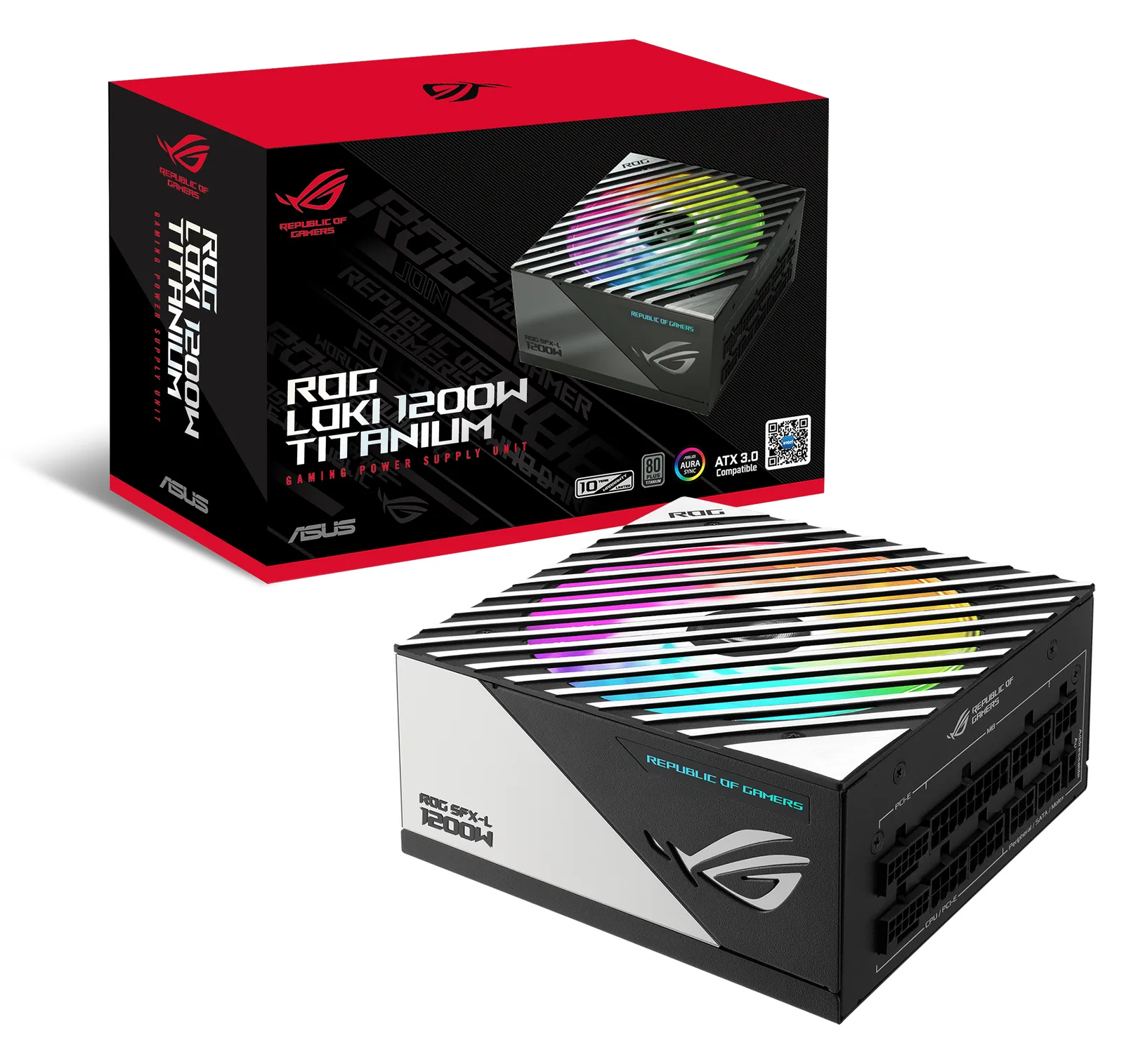 ASUS ROG Loki SFX-L - Netzteil (intern) - ATX 3.0 / SFX-L - 1200 W, Ansicht 2