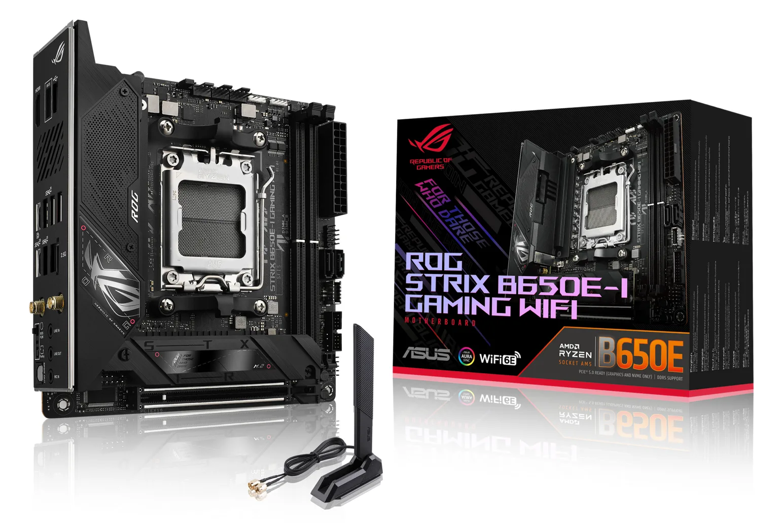 ASUS ROG Strix B650E-I Gaming WiFi - Motherboard - Mini-ITX - Socket AM5 - AMD B650 Chipsatz, Ansicht 2