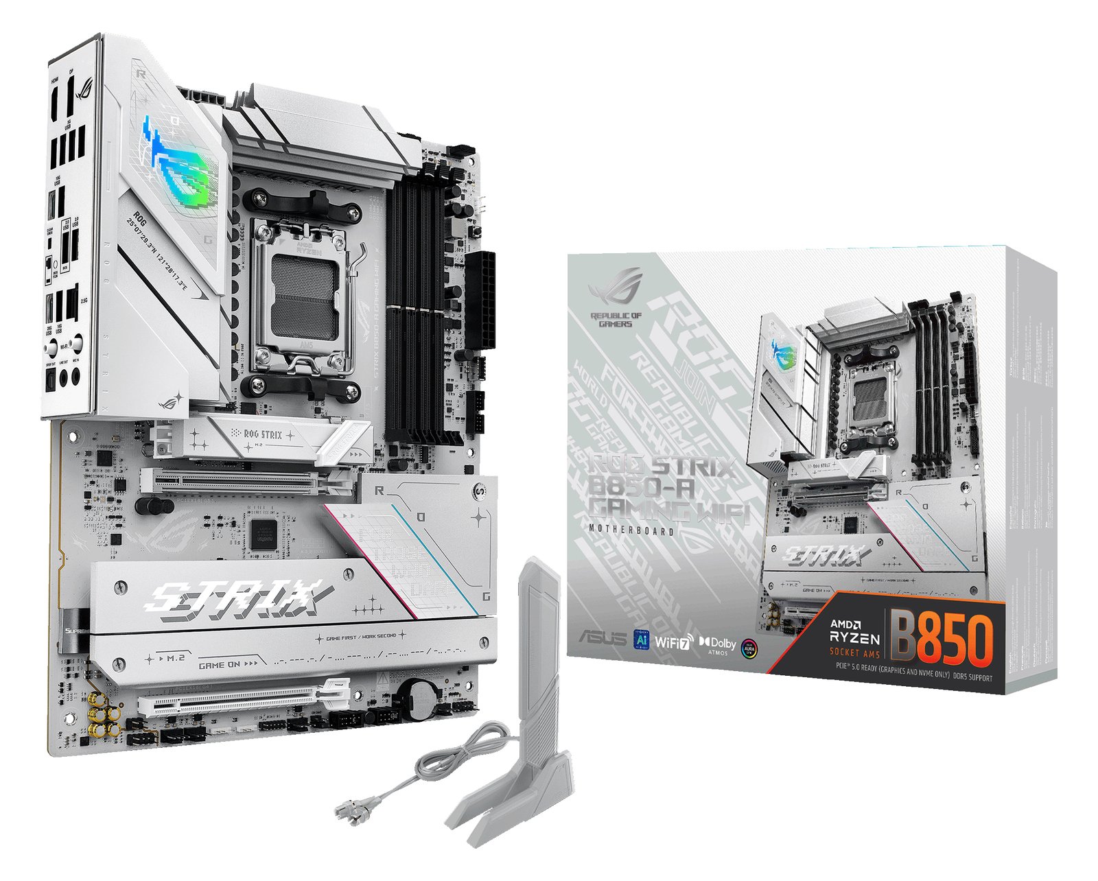 ASUS ROG STRIX B850-A GAMING WIFI - Motherboard - ATX - Socket AM5 - AMD B850 Chipsatz, Onboard-Grafik(CPU erforderlich) von LumaTech