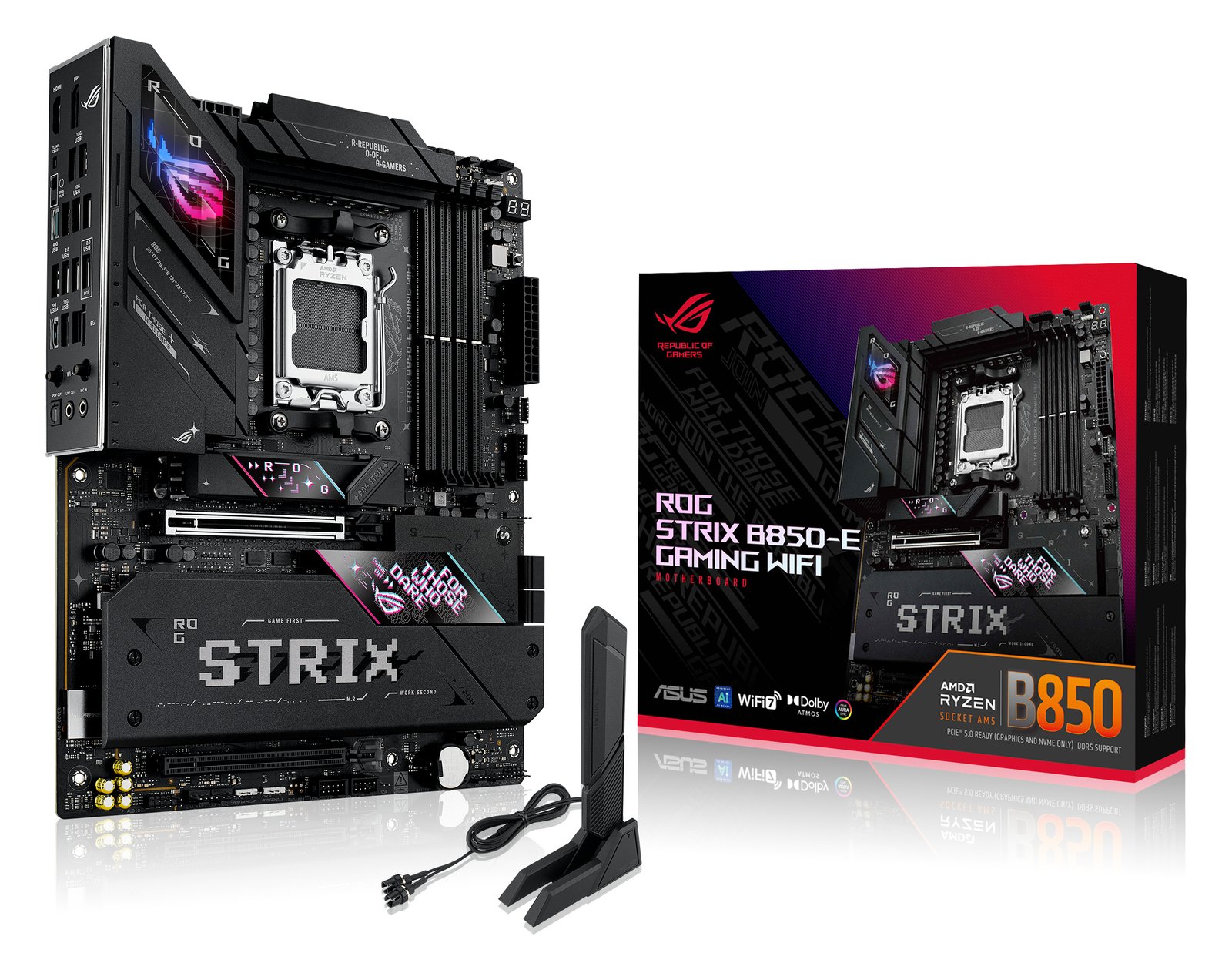 ASUS ROG STRIX B850-E GAMING WIFI - Motherboard - ATX - Socket AM5 - AMD B850 Chipsatz, Onboard-Grafik(CPU erforderlich) von LumaTech