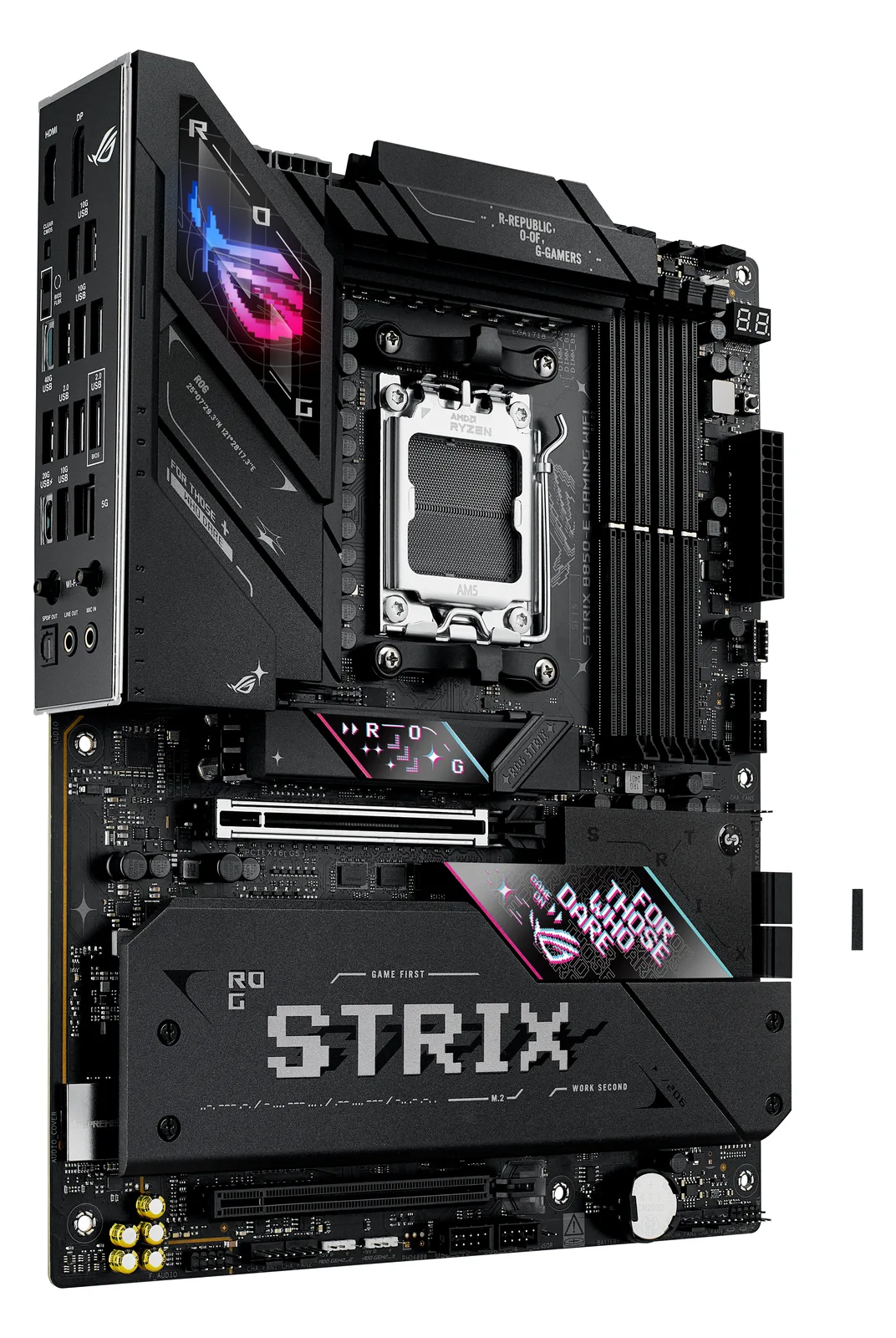 ASUS ROG STRIX B850-E GAMING WIFI - Motherboard - ATX - Socket AM5 - AMD B850 Chipsatz, Onboard-Grafik(CPU erforderlich), Ansicht 4