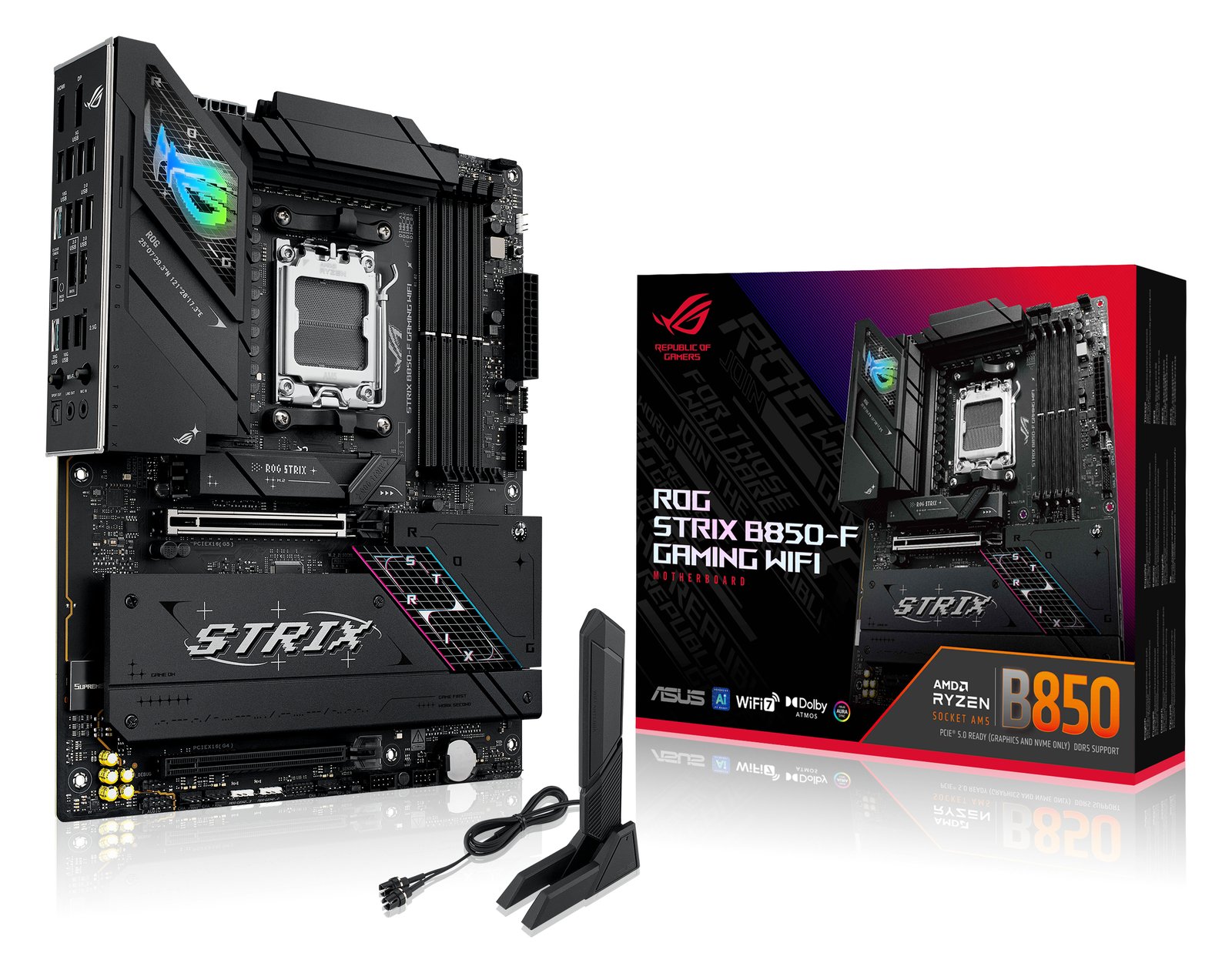 ASUS ROG STRIX B850-F GAMING WIFI - Motherboard - ATX - Socket AM5 - AMD B850 Chipsatz, Onboard-Grafik(CPU erforderlich) von LumaTech