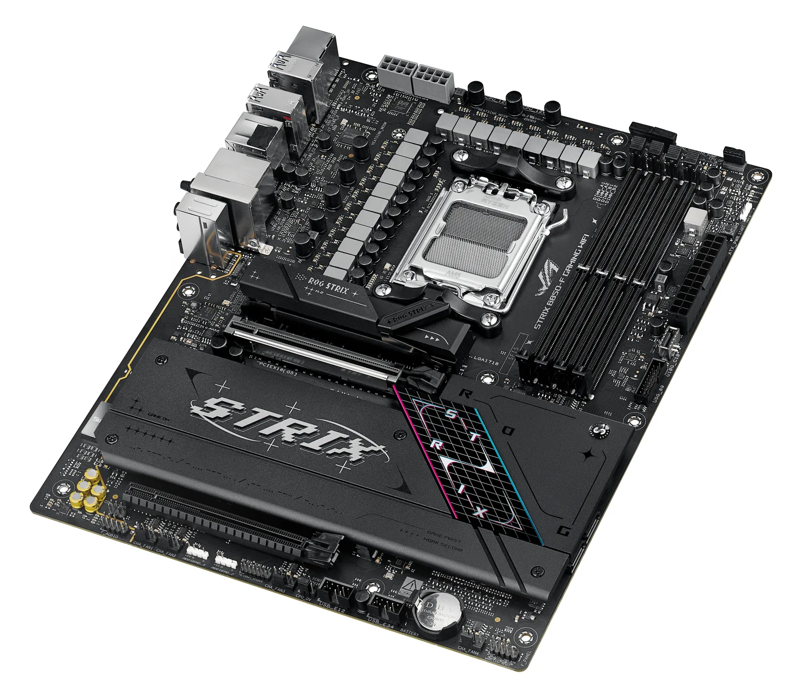 ASUS ROG STRIX B850-F GAMING WIFI - Motherboard - ATX - Socket AM5 - AMD B850 Chipsatz, Onboard-Grafik(CPU erforderlich), Ansicht 4