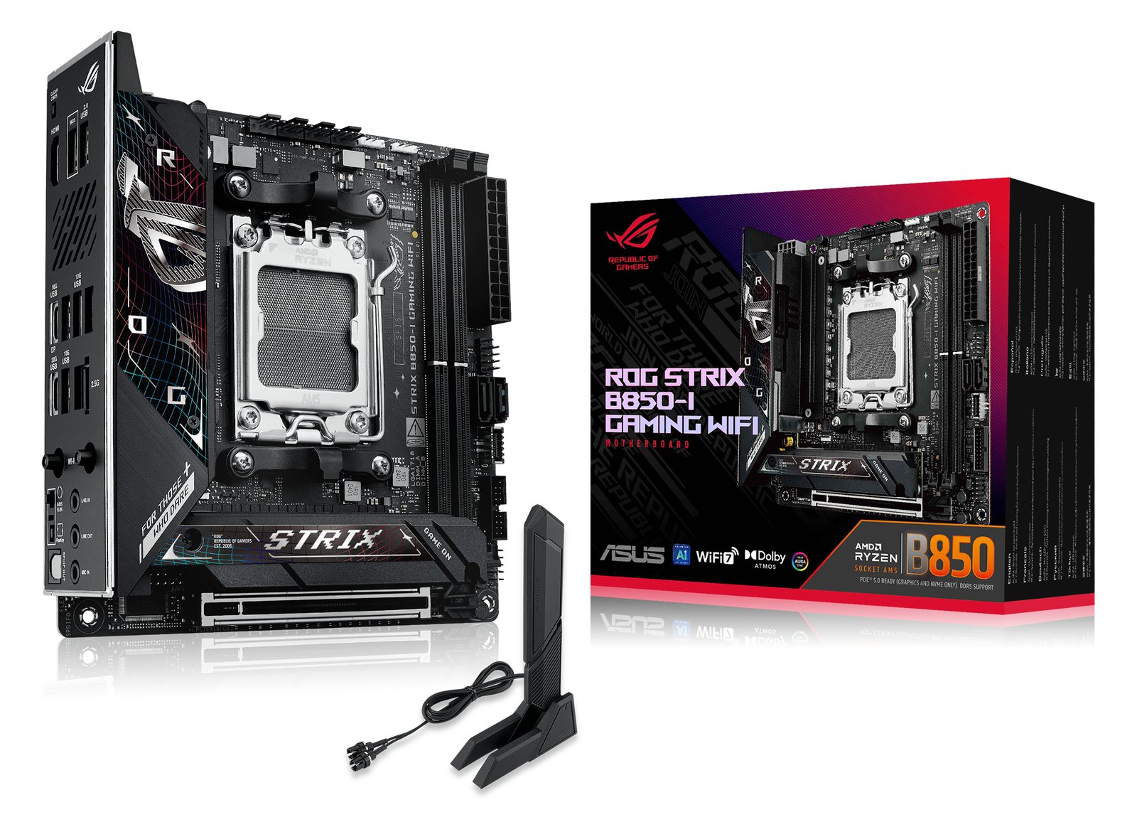 ASUS ROG STRIX B850-I GAMING WIFI - Motherboard - Mini-ITX - Socket AM5 - AMD B850 - Onboard-Grafik (CPU erforderlich) von LumaTech