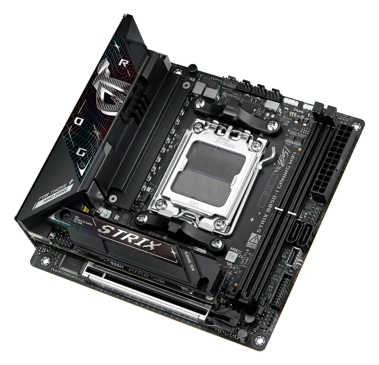 ASUS ROG STRIX B850-I GAMING WIFI - Motherboard - Mini-ITX - Socket AM5 - AMD B850 - Onboard-Grafik (CPU erforderlich), Ansicht 4