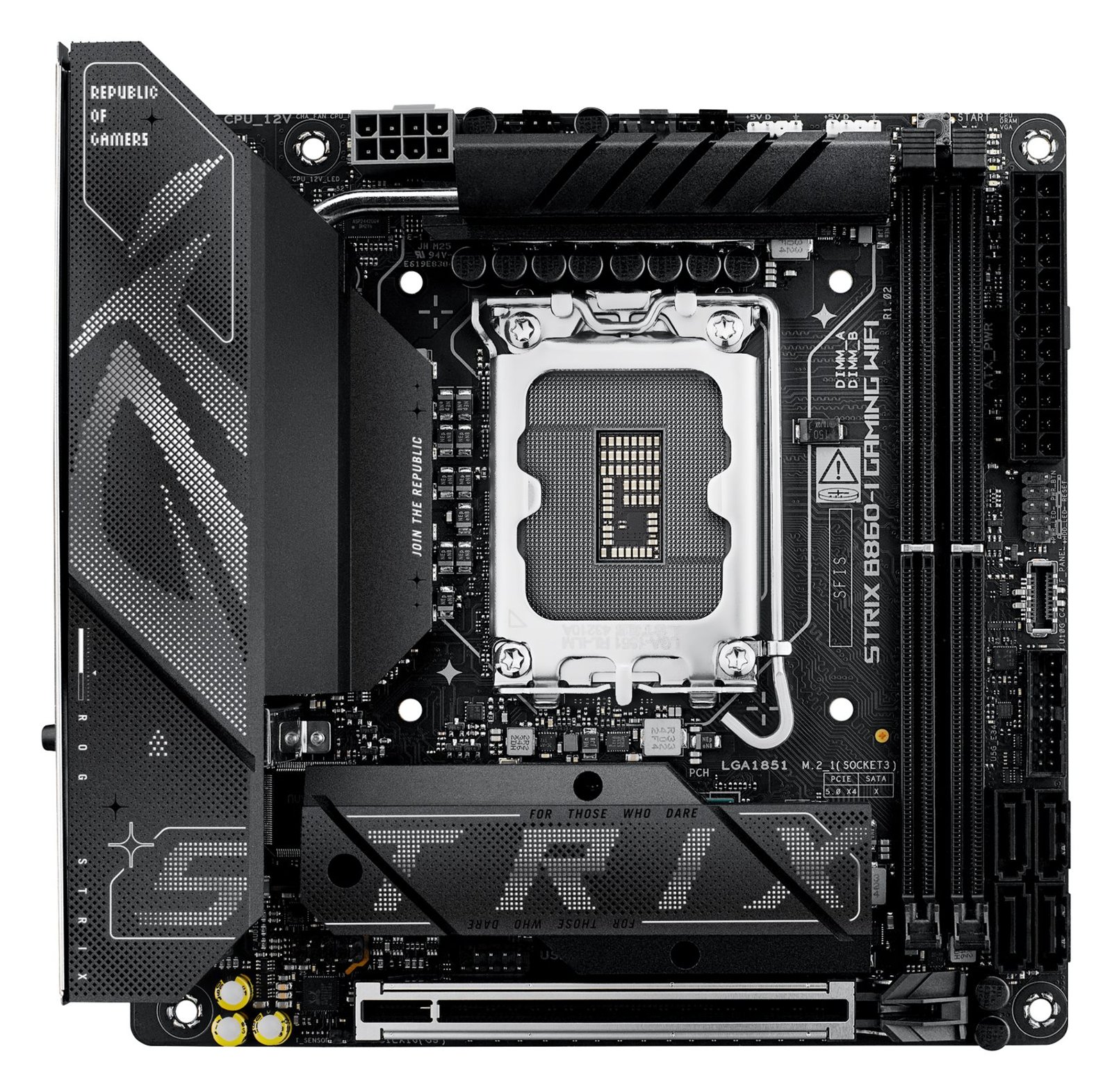 ASUS ROG STRIX B860-I GAMING WIFI - Motherboard - Mini-ITX - LGA1851-Sockel - B860 - Onboard-Grafik (CPU erforderlich) von LumaTech