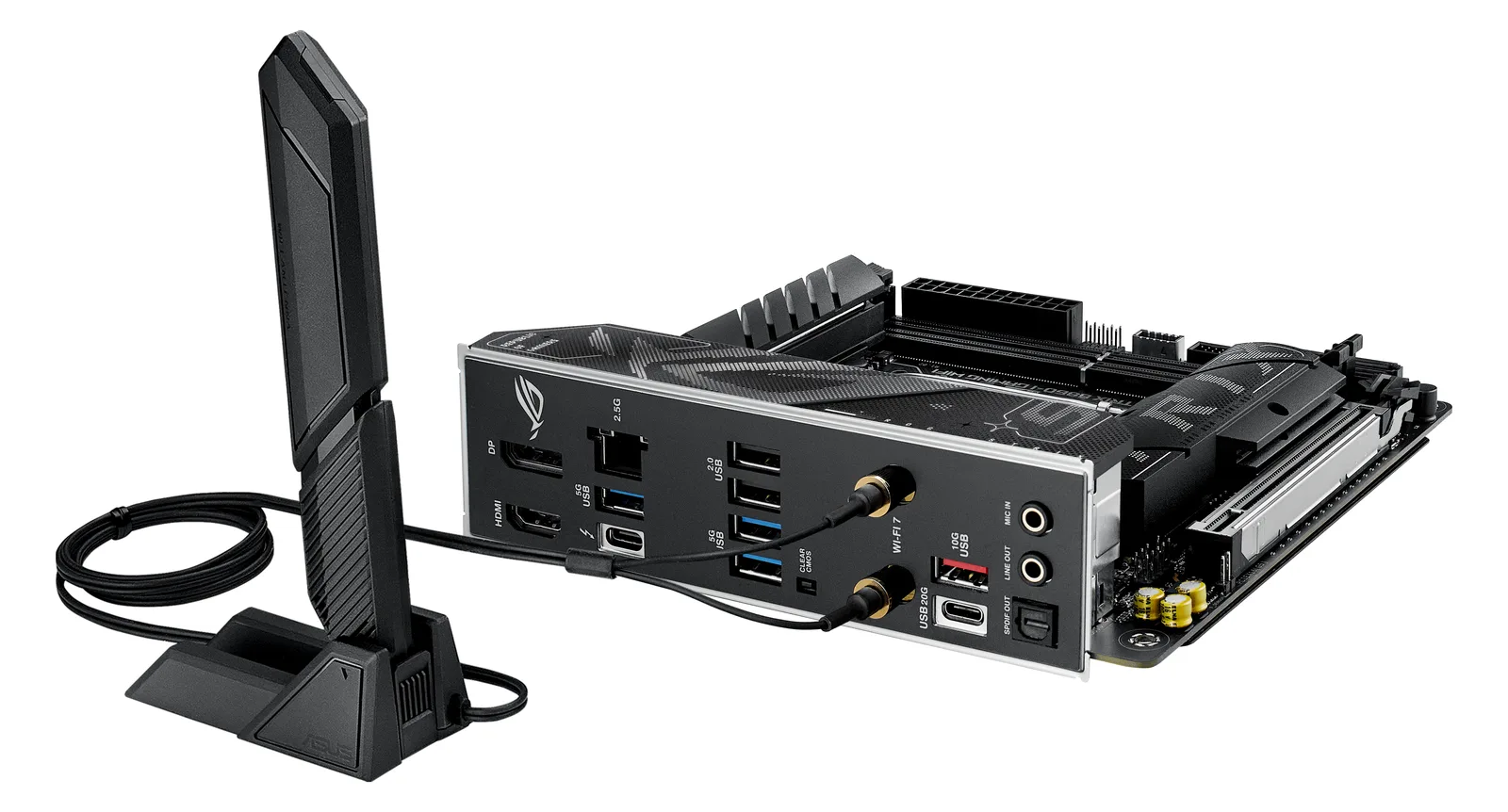 ASUS ROG STRIX B860-I GAMING WIFI - Motherboard - Mini-ITX - LGA1851-Sockel - B860 - Onboard-Grafik (CPU erforderlich), Ansicht 2