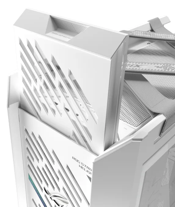 ASUS ROG Strix Helios II - White Edition - mid tower - E-ATX - Seitenteil mit Fenster (gehärtetes Glas), Ansicht 3